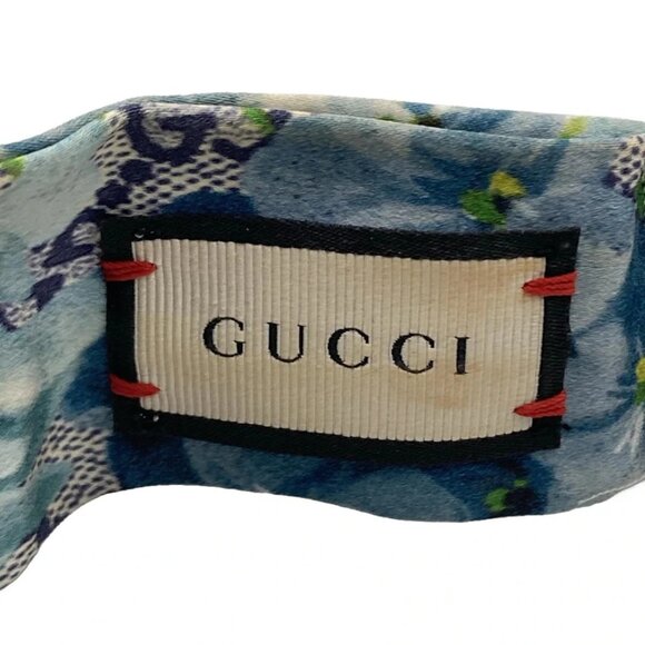 GUCCI bloomsprint - Light gray Navy Multi Silk Other Jewellery 190-082525 - Picture 3 of 4
